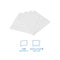 Office Packs Lunch Napkins, 1-ply, 12 X 12, White, 2,400/carton