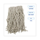 Mop Head, Cotton, Cut-end, White, 4-ply,