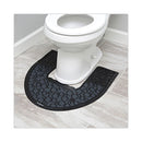 Commode Mat 2.0, Absorbant, Rubber, 22 X 22, Black, 6/carton