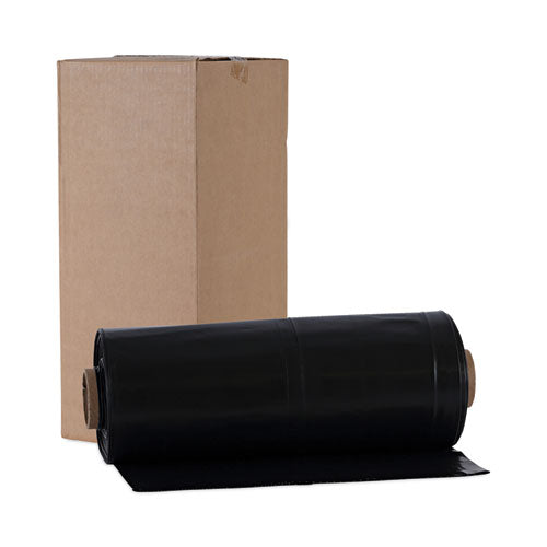 Industrial Drum Liners Rolls, 60 Gal, 2.7 Mil, 38 X 63, Black, 1 Roll Of 50 Bags