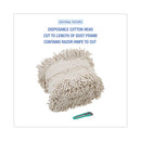 Flash Forty Disposable Dustmop, Cotton, 5", Natural