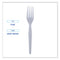 Heavyweight Polystyrene Cutlery, Fork, White, 1000/carton