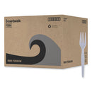 Heavyweight Polystyrene Cutlery, Fork, White, 1000/carton