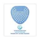 Gem Urinal Screens, Cotton Blossom Scent, Blue, 12/box