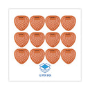 Gem Urinal Screens, Mango Scent, Orange, 12/box