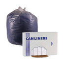 High Density Industrial Can Liners Flat Pack, 33 Gal, 16 Microns, 33 X 40, Natural, 200/carton