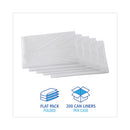 High Density Industrial Can Liners Flat Pack, 45 Gal, 16 Microns, 40 X 48, Natural, 200/carton