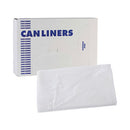 High Density Industrial Can Liners Flat Pack, 56 Gal, 16 Microns, 43 X 48, Natural, 200/carton