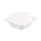 Bagasse Food Containers, Hinged-lid, 1-compartment 6 X 6 X 3.19, White, Sugarcane, 125/sleeve, 4 Sleeves/carton