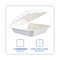 Bagasse Food Containers, Hinged-lid, 1-compartment 9 X 9 X 3.19, White,  Sugarcane, 100/sleeve, 2 Sleeves/carton