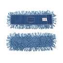 Dry Mopping Kit, 24 X 5 Blue Synthetic Head, 60" Natural Wood/metal Handle