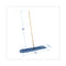 Dry Mopping Kit, 36 X 5 Blue Blended Synthetic Head, 60" Natural Wood/metal Handle