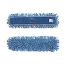 Dry Mopping Kit, 36 X 5 Blue Blended Synthetic Head, 60" Natural Wood/metal Handle