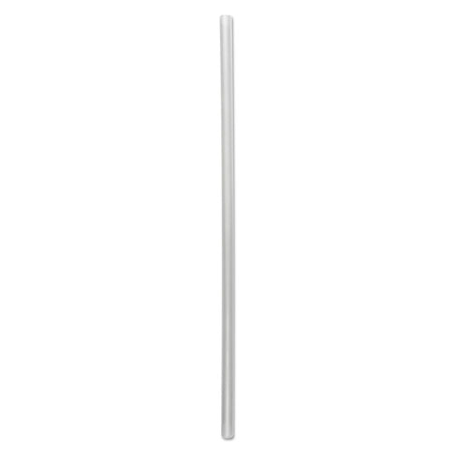 Wrapped Jumbo Straws, 7.75", Polypropylene, Clear, 12,000/carton