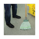 Microfiber Looped-end Wet Mop Head, Medium, Green