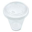 Souffle/portion Cup Lids, Fits 3.25 Oz To 5.5 Oz Portion Cups, Clear, 2,500/pack