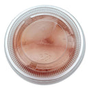 Souffle/portion Cup Lids, Fits 3.25 Oz To 5.5 Oz Portion Cups, Clear, 2,500/pack