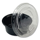 Souffle/portion Cups, 1.5 Oz, Polypropylene, Black, 2,500/carton