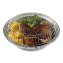 Round Aluminum To-go Container Lids, Dome Lid, 7", Clear, Plastic, 500/carton