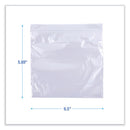 Reclosable Food Storage Bags, Sandwich, 1.15 Mil, 6.5" X 5.89", Clear, 500/box