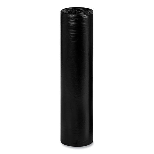 Recycled Low-density Polyethylene Can Liners For Slim Jim Containers, 23 Gal, 1mil, 28 X 45, Black, 15 Bags/roll, 10 Rolls/ct