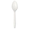 Mediumweight Polystyrene Cutlery, Teaspoon, White, 10 Boxes Of 100/carton