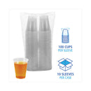 Translucent Plastic Cold Cups, 10 Oz, Polypropylene, 100 Cups/sleeve, 10 Sleeves/carton