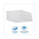 Linear Low Density Industrial Can Liners, 56 Gal, 0.9 Mil, 43 X 47, White, 100/carton