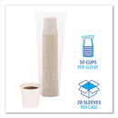 Paper Hot Cups, 4 Oz, White, 20 Cups/sleeve, 50 Sleeves/carton