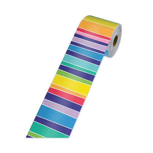 Rolled Straight Borders, 2.25" X 65 Ft, Rainbow