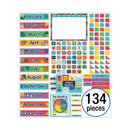 Calendar Bulletin Board Set, One World, 134 Pieces