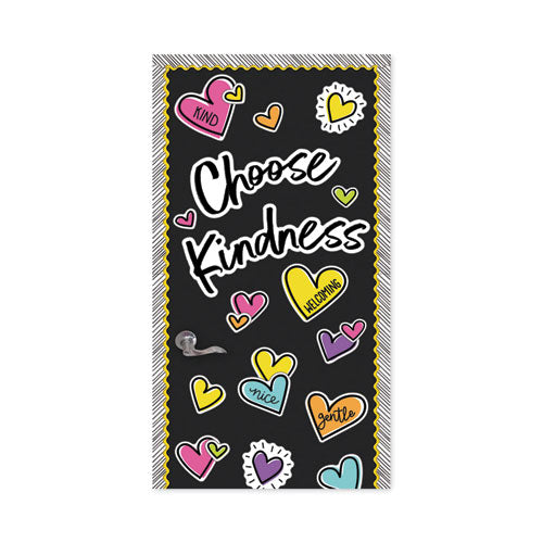 Motivational Bulletin Board Set, Kind Vibes, 75 Pieces