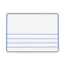 Dry Erase Student Boards, 12 X 9, Blue/white Surface, 10/set