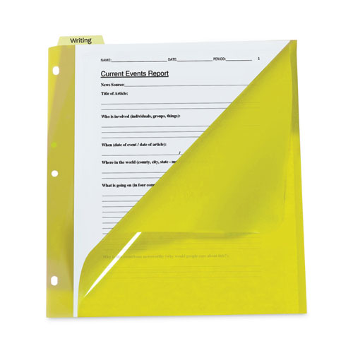 Index Dividers With Vertical Tab, 5-tab, 11.5 X 10, Assorted, 1 Set