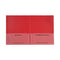 Classroom Connector Folders, 11 X 8.5, Red, 25/box