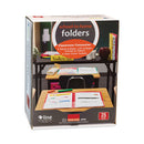 Classroom Connector Folders, 11 X 8.5, Red, 25/box