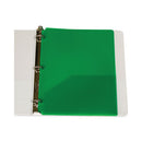 Two-pocket Heavyweight Poly Portfolio Folder, 3-hole Punch, 11 X 8.5, Green, 25/box