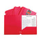 Two-pocket Heavyweight Poly Portfolio Folder, 3-hole Punch, 11 X 8.5, Red, 25/box