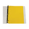 Two-pocket Heavyweight Poly Portfolio Folder, 3-hole Punch, 11 X 8.5, Yellow, 25/box