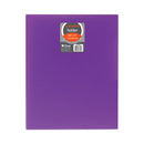 Two-pocket Heavyweight Poly Portfolio Folder, 11 X 8.5, Purple, 25/box