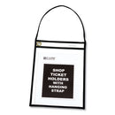 1-pocket Shop Ticket Holder W/setrap, Black Stitching, 75-sheet, 9 X 12, 15/box