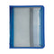 Zippered Binder With Expanding File, 2" Expansion, 7 Sections, Zipper Closure, 1/6-cut Tabs, Letter Size, Bright Blue