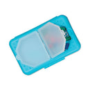 Storage Box, 5.43 X 8.25 X 2.43, Seafoam Green, Seaside Blue, Sunset Red, Sunny Yellow, 12/carton