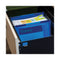 Expanding File With Hang Tabs, Pre-printed Index-tab Inserts, 12 Sections, 1" Capacity, Letter Size, 1/6-cut Tabs, Blue