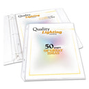 High Capacity Polypropylene Sheet Protectors, Clear, 50", 11 X 8.5, 25/bx