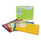 Write-on Poly File Jackets, Straight Tab, Letter Size, Assorted Colors, 25/box