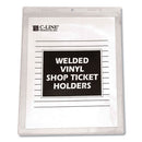 Clear Vinyl Shop Ticket Holders, Both Sides Clear, 50 Sheets, 9 X 12, 50/box