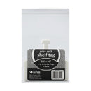 Wire Rack Shelf Tag, Side Load, 3.5 X 1.5, White, 10/pack