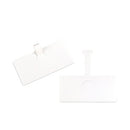 Wire Rack Shelf Tag, Side Load, 3.5 X 1.5, White, 10/pack