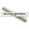 Self-adhesive Label Holders, Top Load, 0.5 X 3, Clear, 50/pack